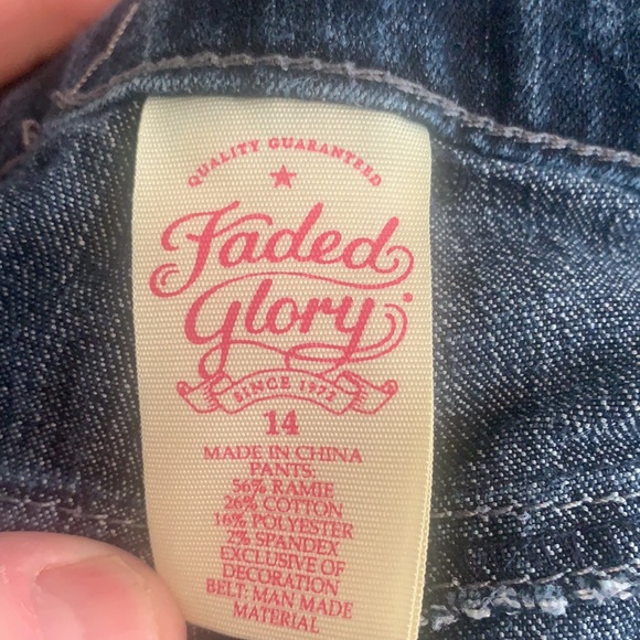 NWOTS Faded Glory Size 14 Juniors Jeans - Picture 5 of 5